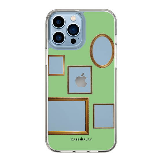 スリムプロテクションケース［ Photo Frames - Light Green ］