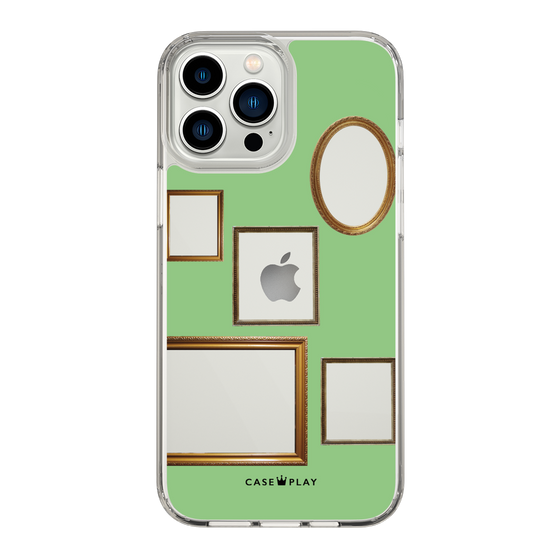 スリムプロテクションケース［ Photo Frames - Light Green ］