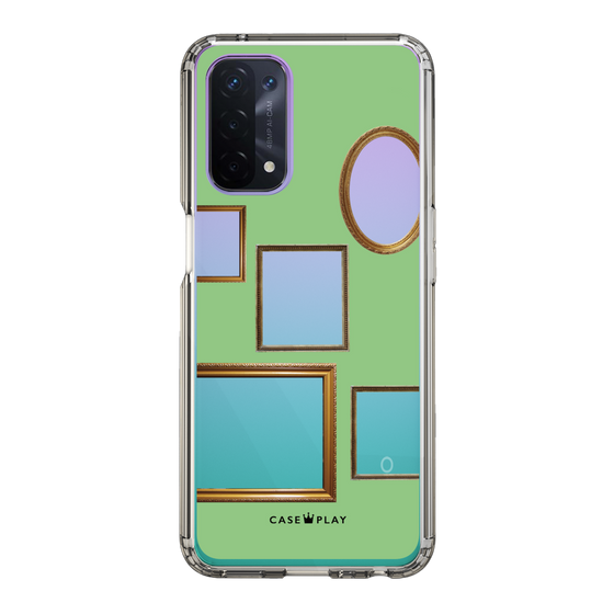 スリムプロテクションケース［ Photo Frames - Light Green ］