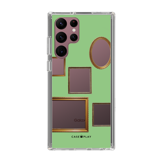 スリムプロテクションケース［ Photo Frames - Light Green ］