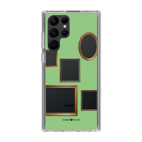 スリムプロテクションケース［ Photo Frames - Light Green ］