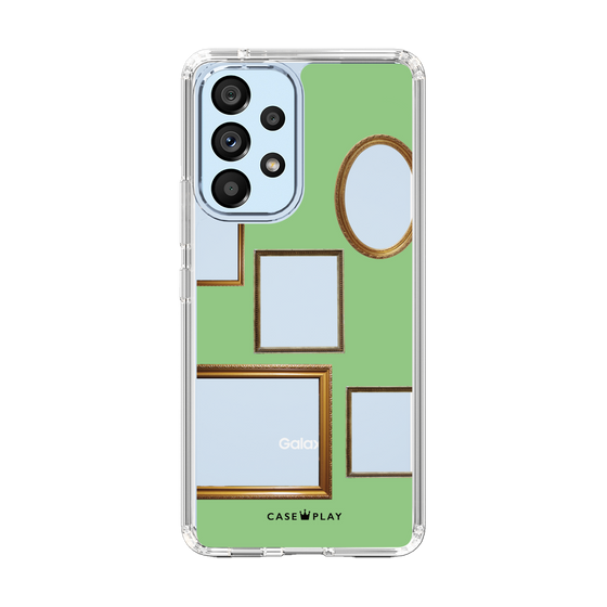 スリムプロテクションケース［ Photo Frames - Light Green ］