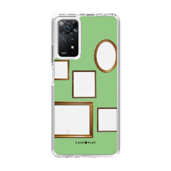 スリムプロテクションケース［ Photo Frames - Light Green ］