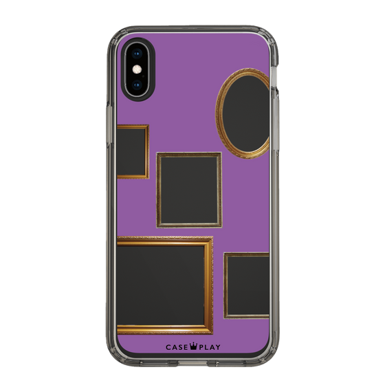 スリムプロテクションケース［ Photo Frames - Purple ］