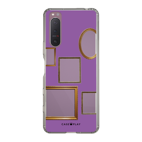 スリムプロテクションケース［ Photo Frames - Purple ］