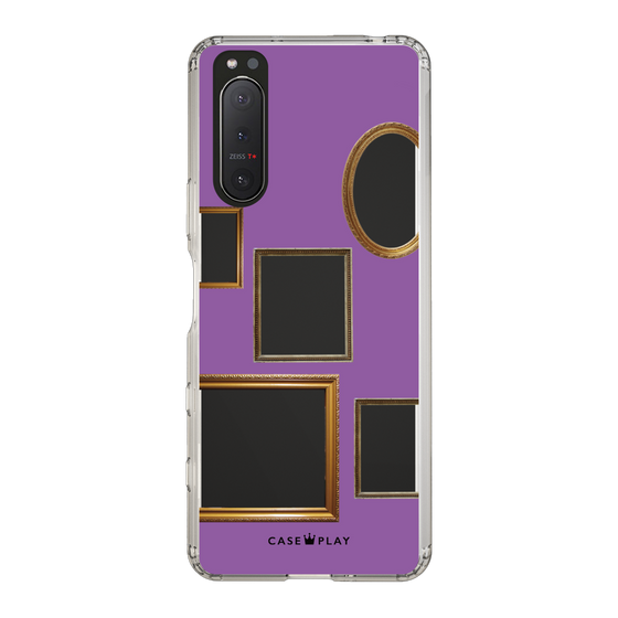 スリムプロテクションケース［ Photo Frames - Purple ］
