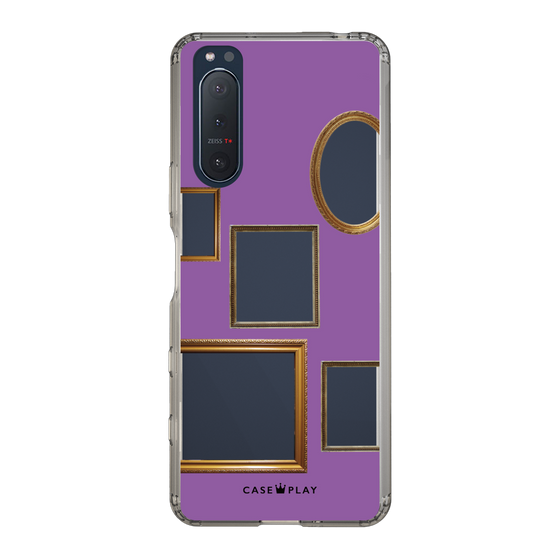 スリムプロテクションケース［ Photo Frames - Purple ］