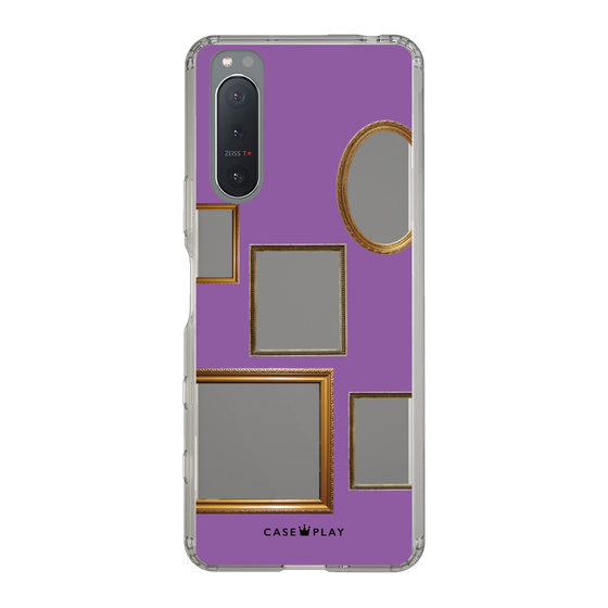スリムプロテクションケース［ Photo Frames - Purple ］