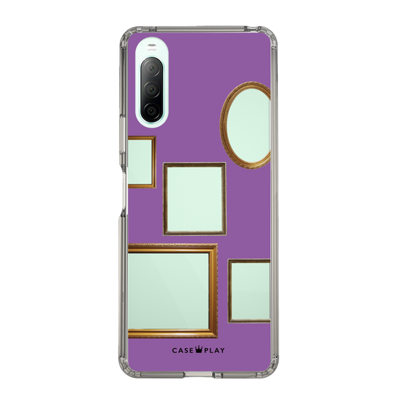スリムプロテクションケース［ Photo Frames - Purple ］