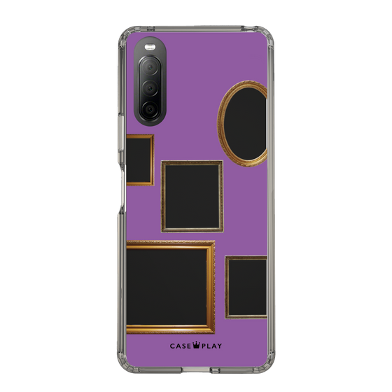 スリムプロテクションケース［ Photo Frames - Purple ］