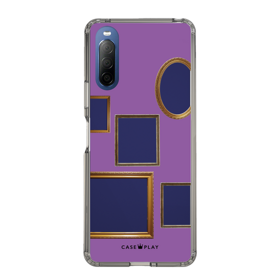 スリムプロテクションケース［ Photo Frames - Purple ］