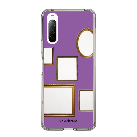 スリムプロテクションケース［ Photo Frames - Purple ］