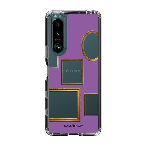 スリムプロテクションケース［ Photo Frames - Purple ］