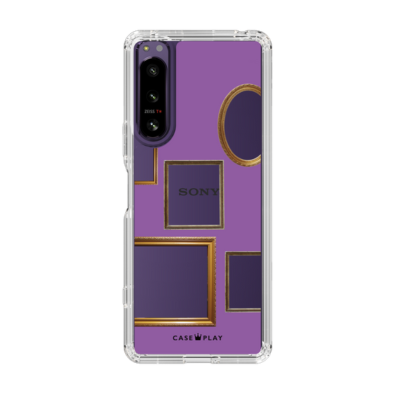 スリムプロテクションケース［ Photo Frames - Purple ］