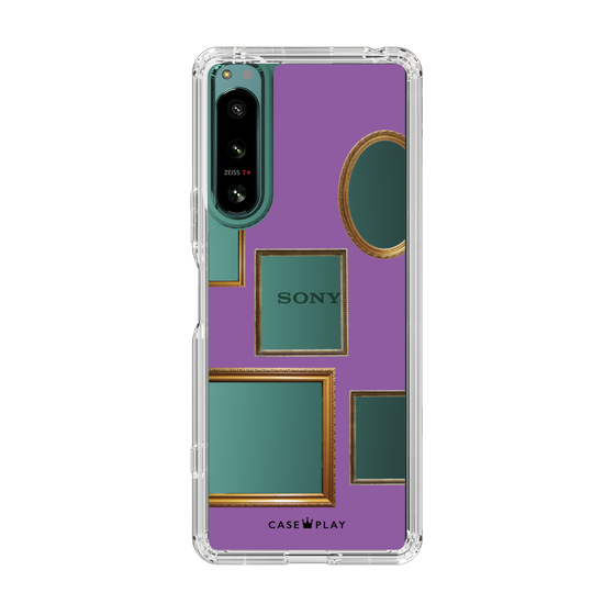 スリムプロテクションケース［ Photo Frames - Purple ］