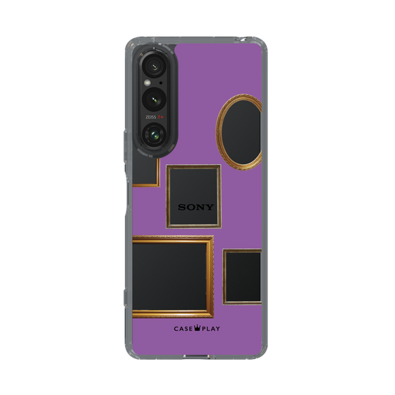 スリムプロテクションケース［ Photo Frames - Purple ］