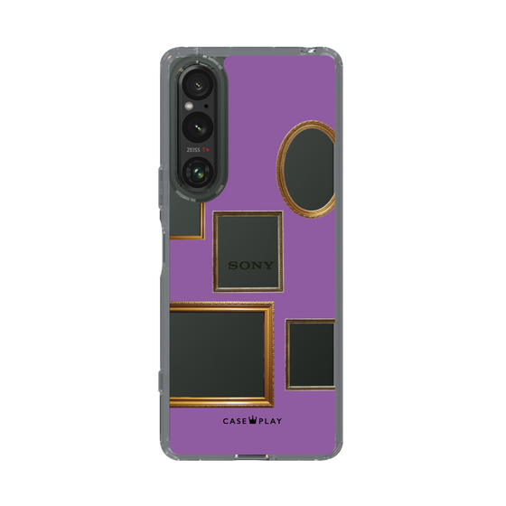 スリムプロテクションケース［ Photo Frames - Purple ］