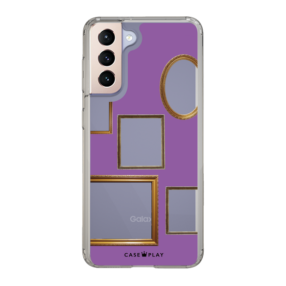 スリムプロテクションケース［ Photo Frames - Purple ］