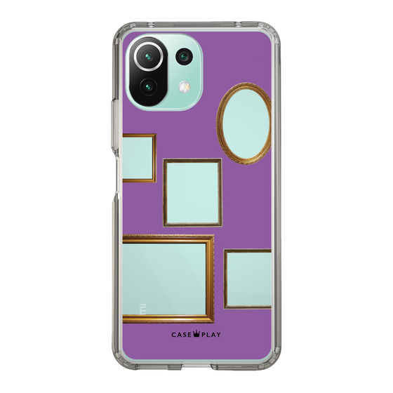 スリムプロテクションケース［ Photo Frames - Purple ］