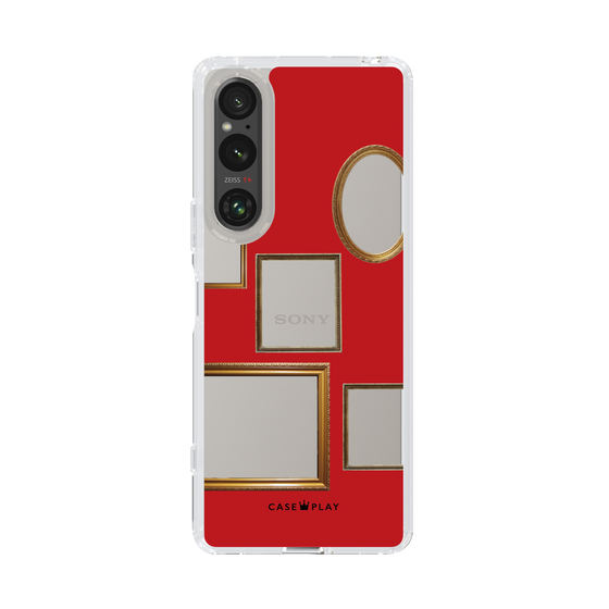 スリムプロテクションケース［ Photo Frames - Red ］