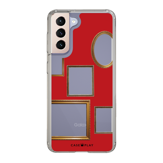スリムプロテクションケース［ Photo Frames - Red ］