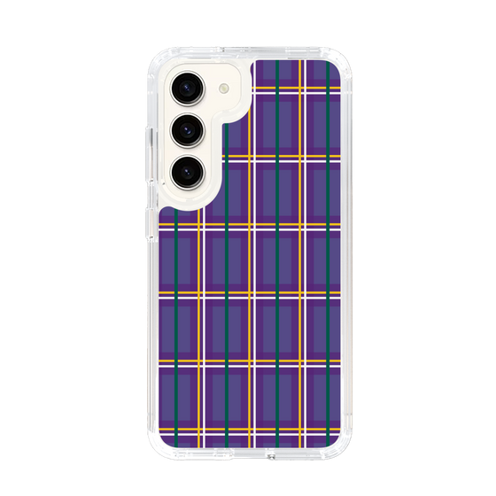 スリムプロテクションケース［ Tartan Check - Purple ］