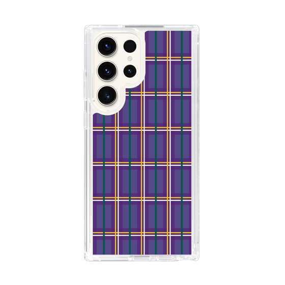 スリムプロテクションケース［ Tartan Check - Purple ］