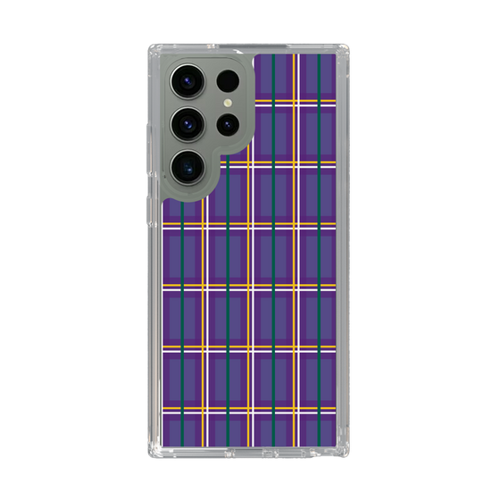 スリムプロテクションケース［ Tartan Check - Purple ］