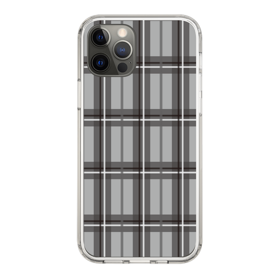 スリムプロテクションケース［ Tartan Check - Gray ］