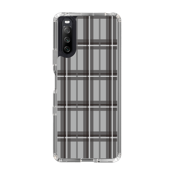 スリムプロテクションケース［ Tartan Check - Gray ］