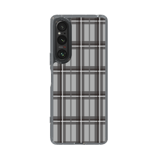 スリムプロテクションケース［ Tartan Check - Gray ］