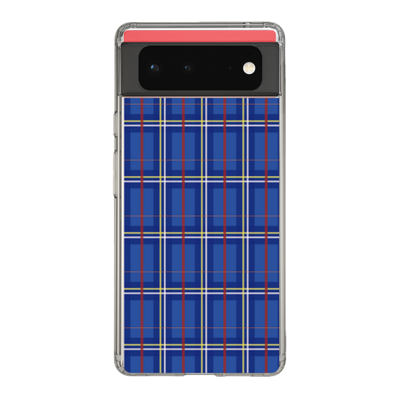 スリムプロテクションケース［ Tartan Check - Blue ］