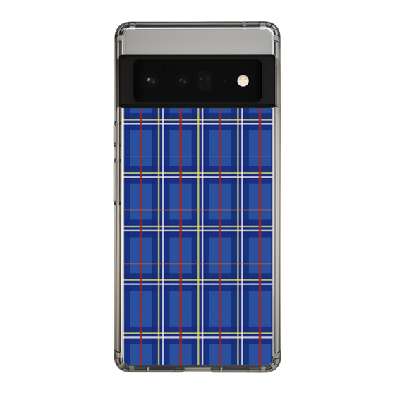 スリムプロテクションケース［ Tartan Check - Blue ］