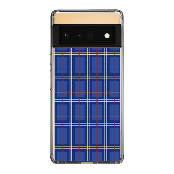 スリムプロテクションケース［ Tartan Check - Blue ］