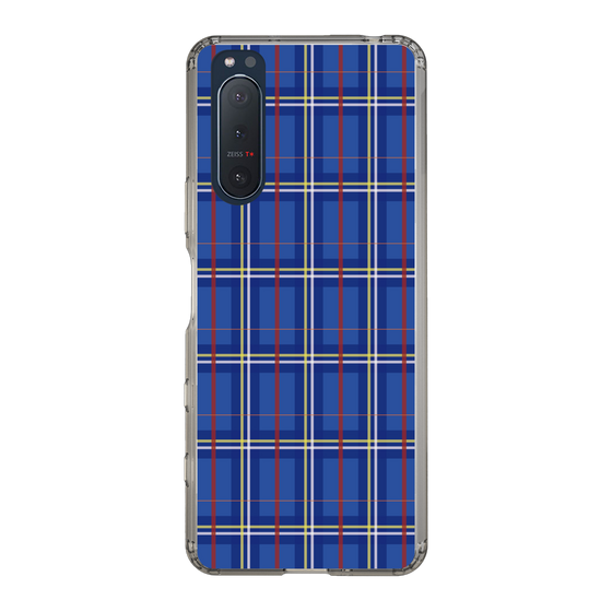 スリムプロテクションケース［ Tartan Check - Blue ］