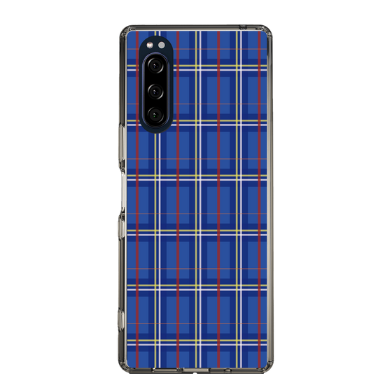 スリムプロテクションケース［ Tartan Check - Blue ］