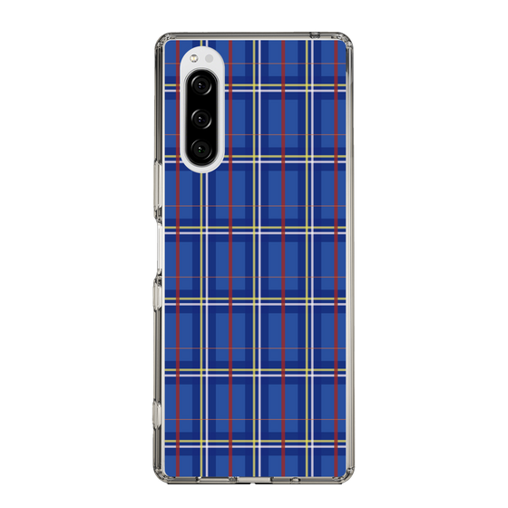 スリムプロテクションケース［ Tartan Check - Blue ］