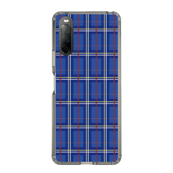 スリムプロテクションケース［ Tartan Check - Blue ］