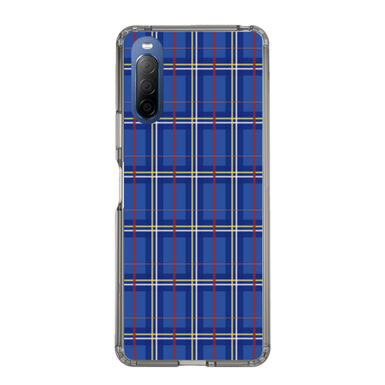 スリムプロテクションケース［ Tartan Check - Blue ］