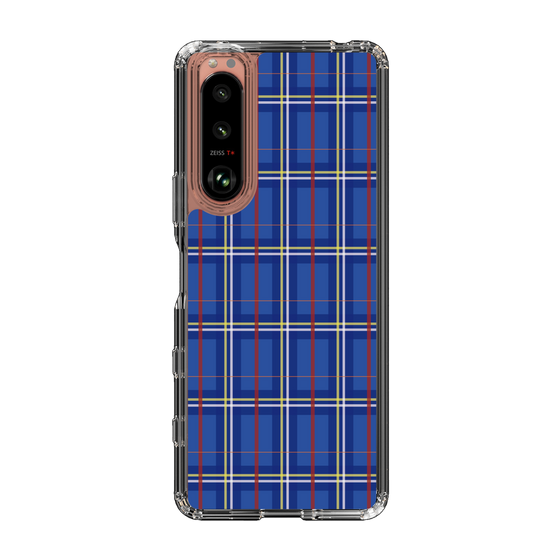 スリムプロテクションケース［ Tartan Check - Blue ］