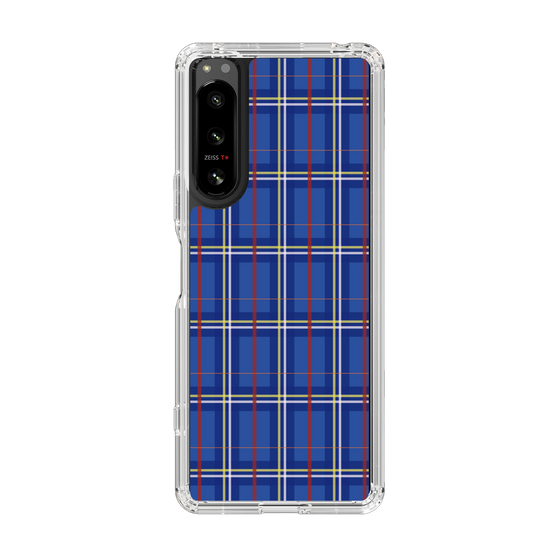 スリムプロテクションケース［ Tartan Check - Blue ］