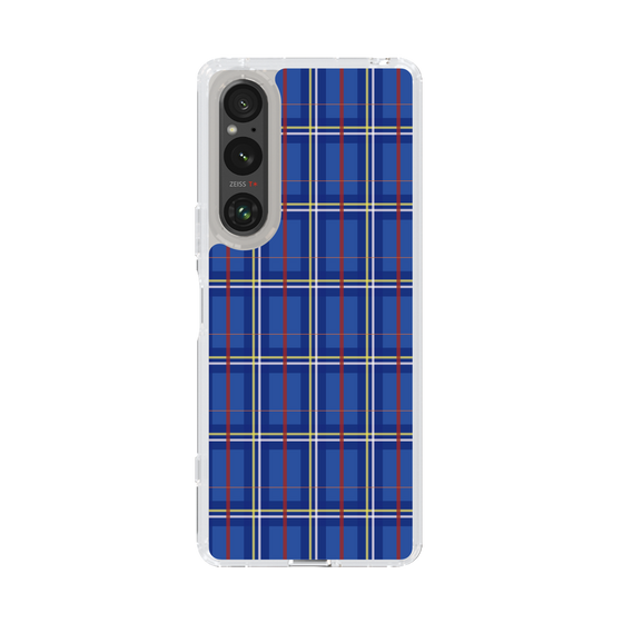 スリムプロテクションケース［ Tartan Check - Blue ］