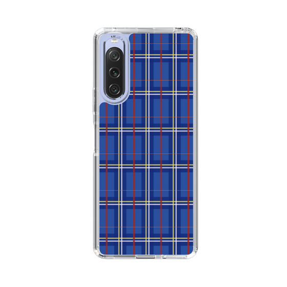 スリムプロテクションケース［ Tartan Check - Blue ］