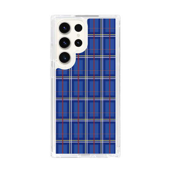 スリムプロテクションケース［ Tartan Check - Blue ］