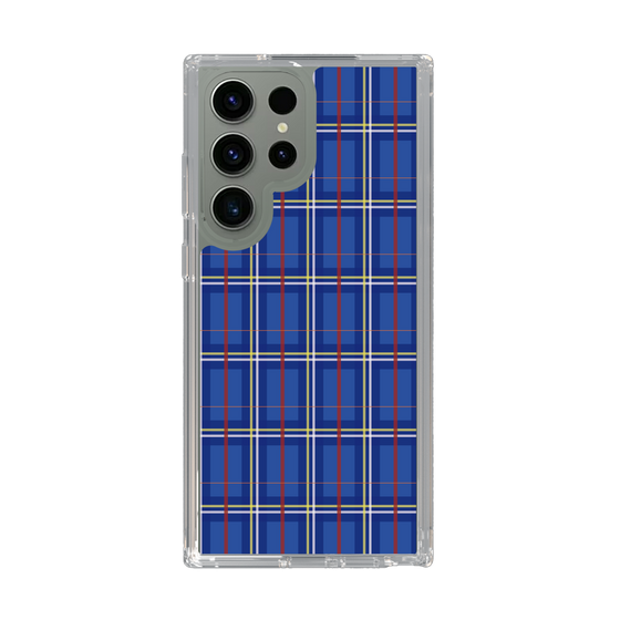 スリムプロテクションケース［ Tartan Check - Blue ］