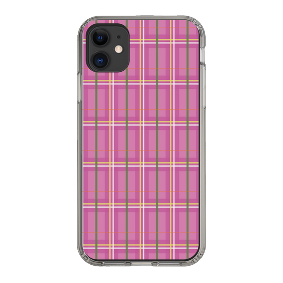 スリムプロテクションケース［ Tartan Check - Pink ］