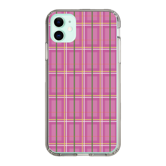 スリムプロテクションケース［ Tartan Check - Pink ］