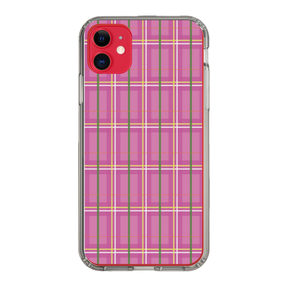 スリムプロテクションケース［ Tartan Check - Pink ］