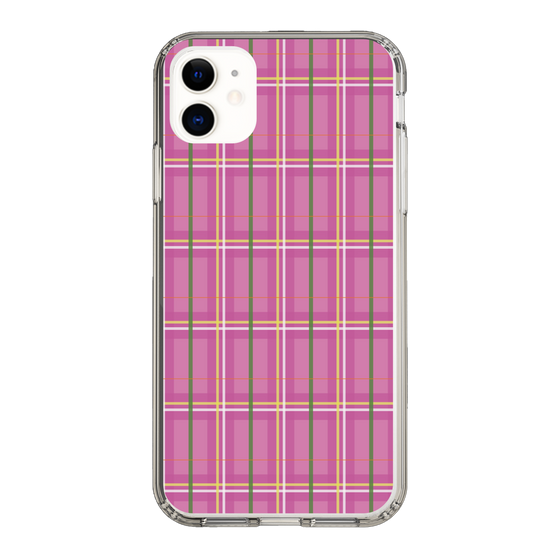 スリムプロテクションケース［ Tartan Check - Pink ］