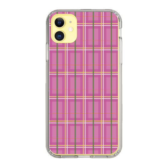 スリムプロテクションケース［ Tartan Check - Pink ］